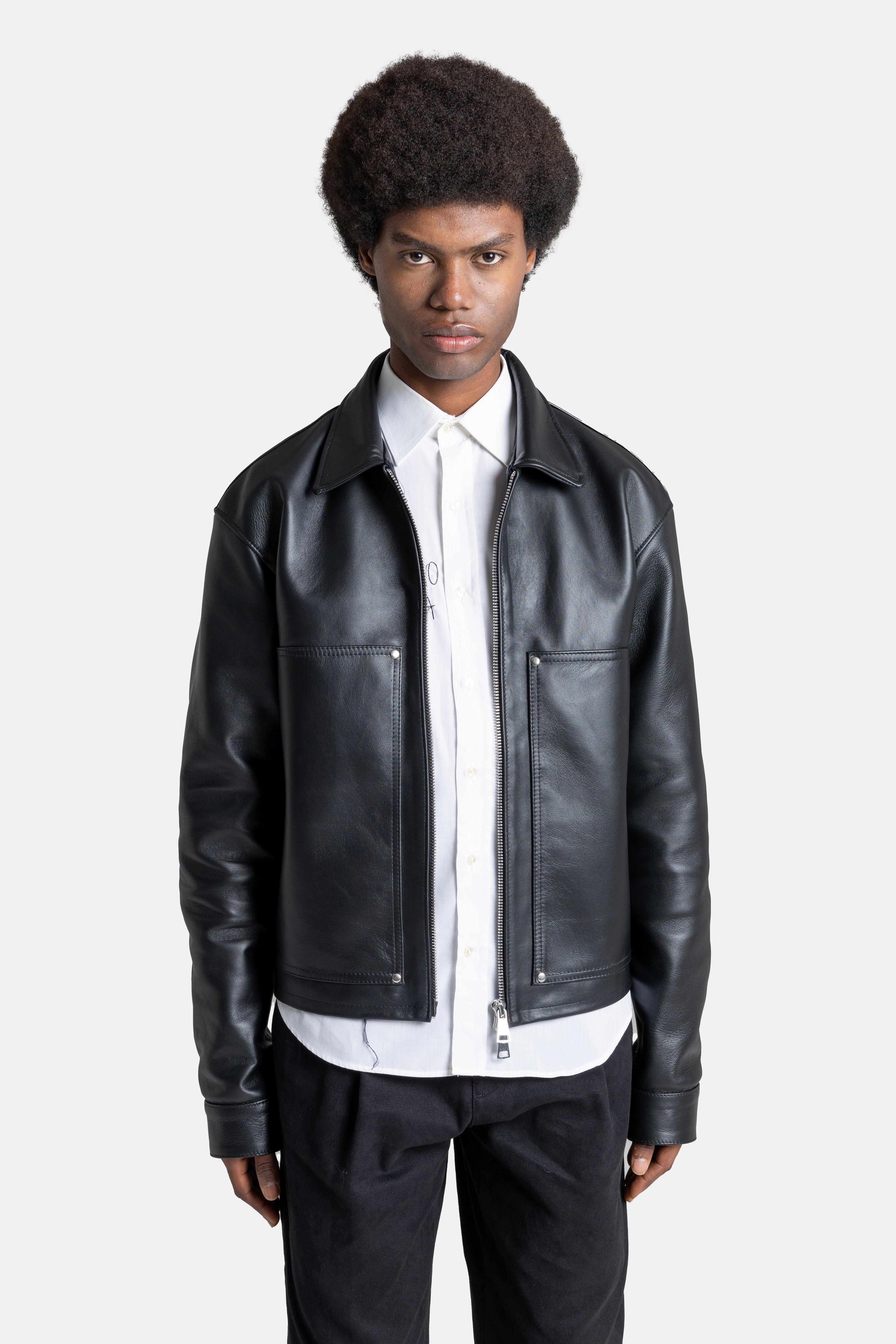 Midnight Black Leather Jacket – POCHLY